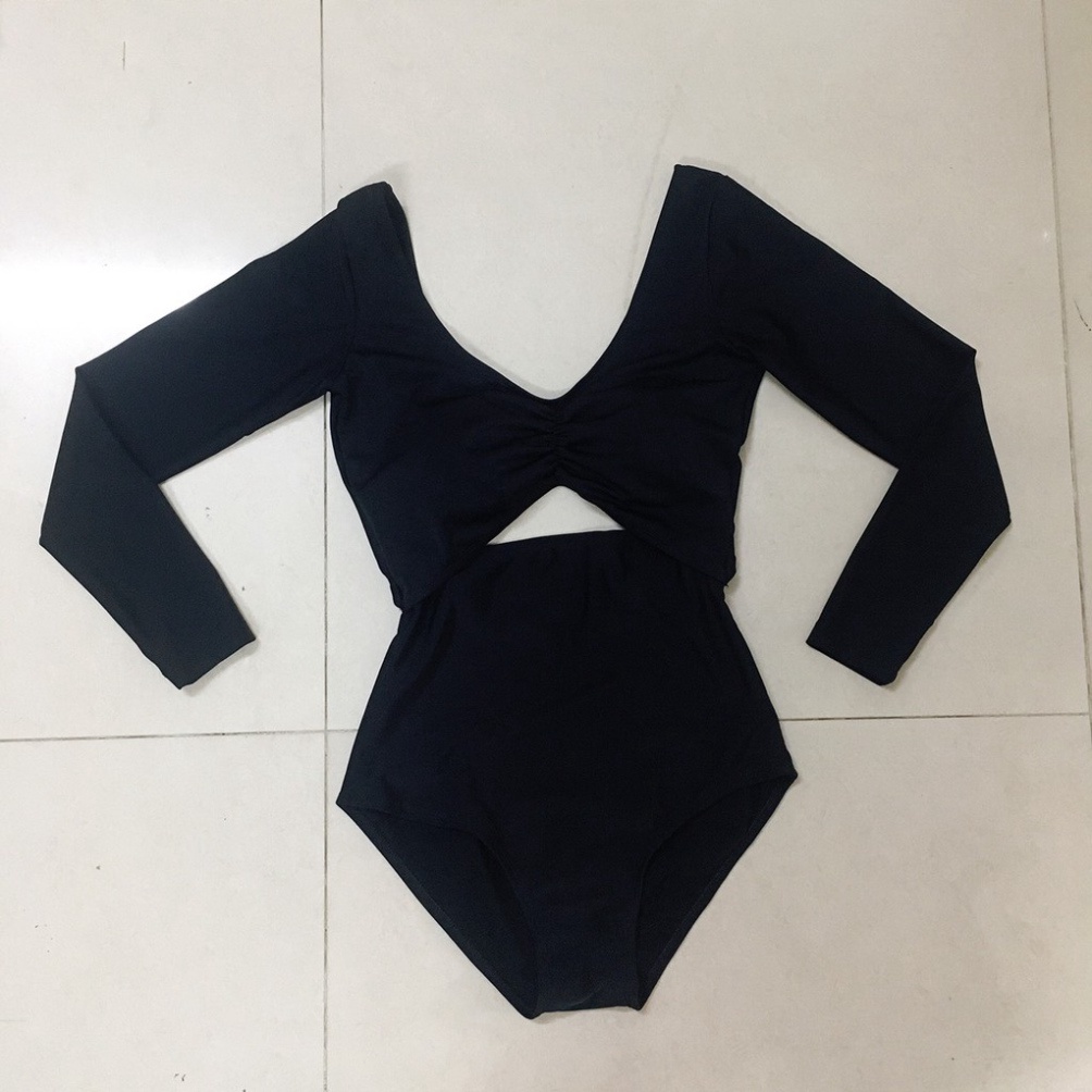 BIKINI LIỀN MẢNH, ĐỒ BƠI NỮ TAY DÀI NHÚN GIỮA KHOÉT LƯNG