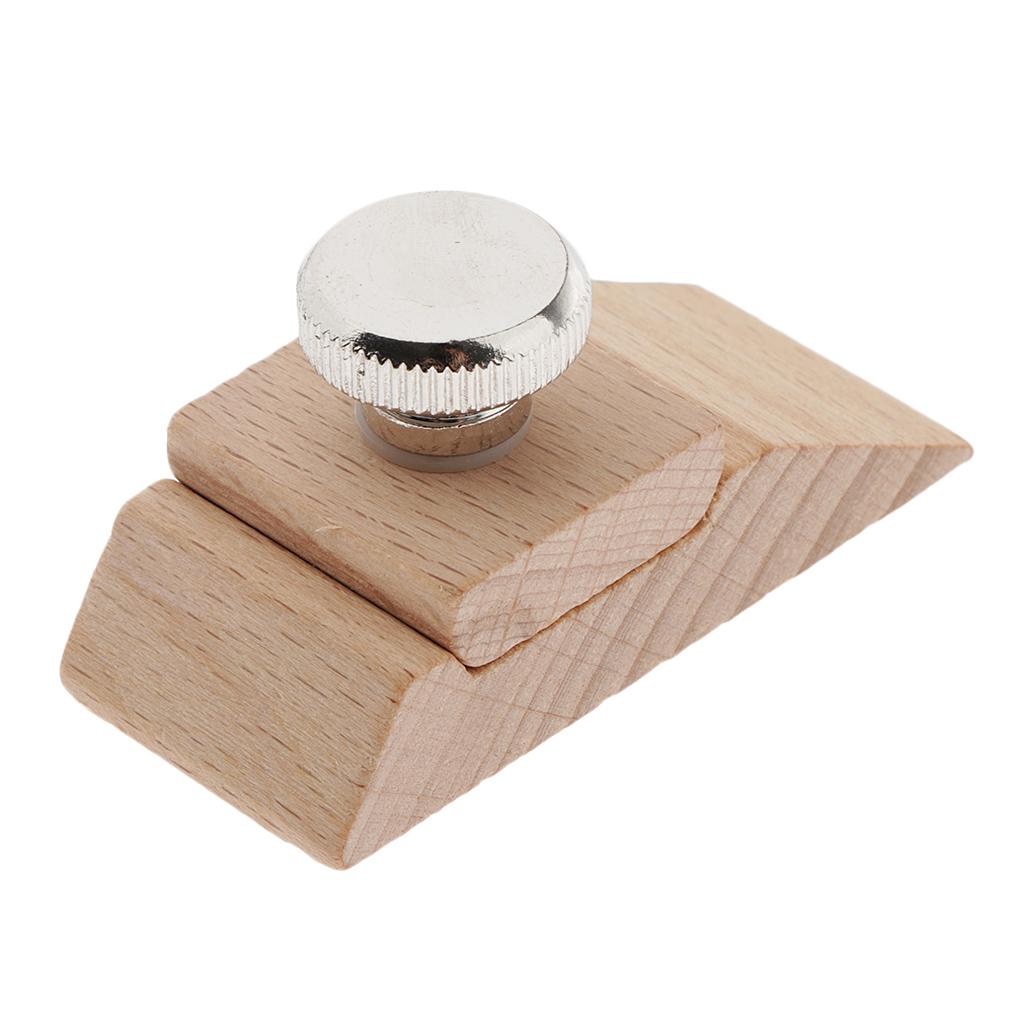 Wooden  Block Leather Polishing Tool for Belt Saddle Style 1