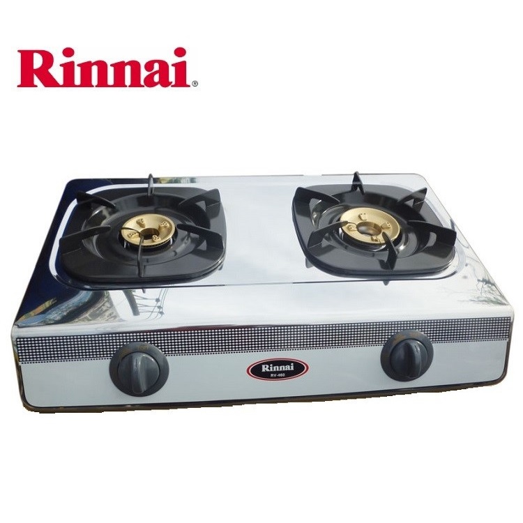 Bếp gas 6 tấc Rinnai RV-460S, Chén đồng lửa xanh tiết kiệm gas - Hàng chính hãng