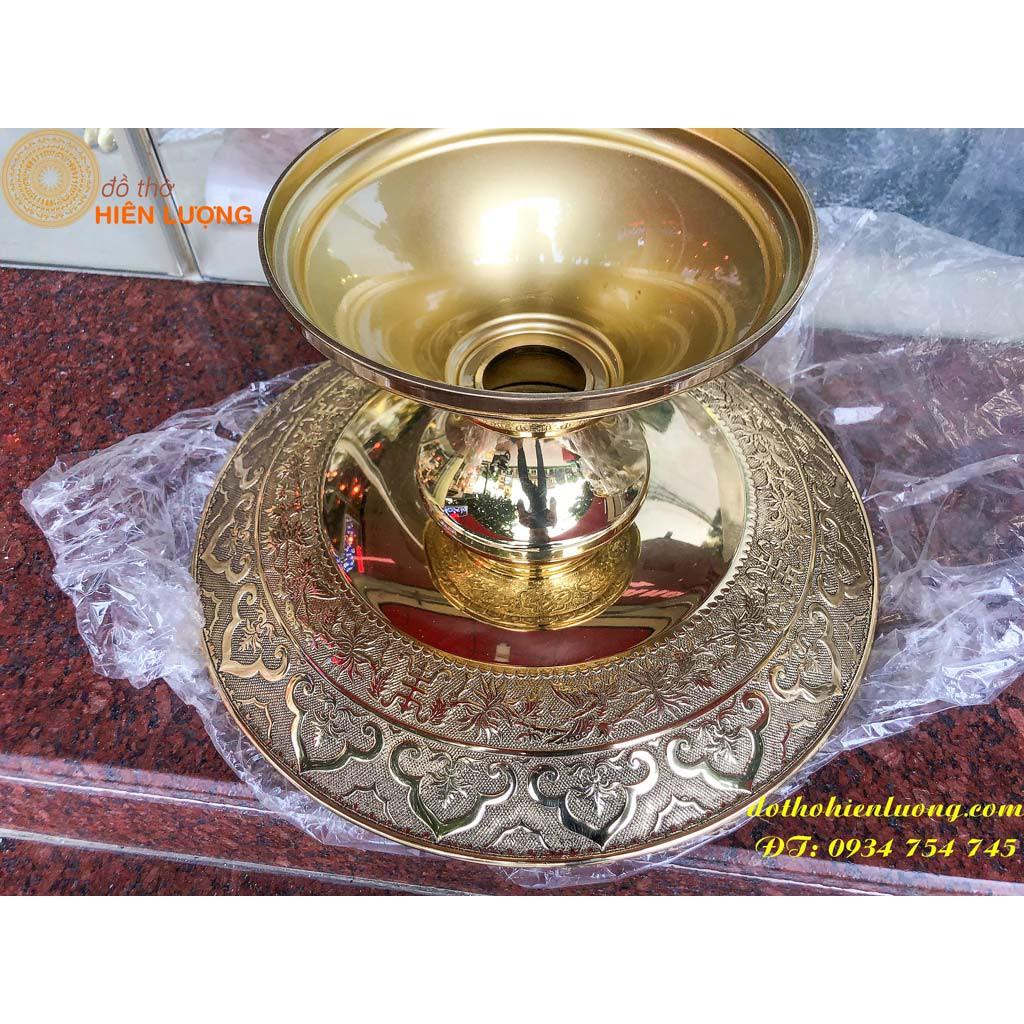 Mâm Bồng Chữ Phúc Dơi 38cm Đế Cao - Đĩa Hoa Quả