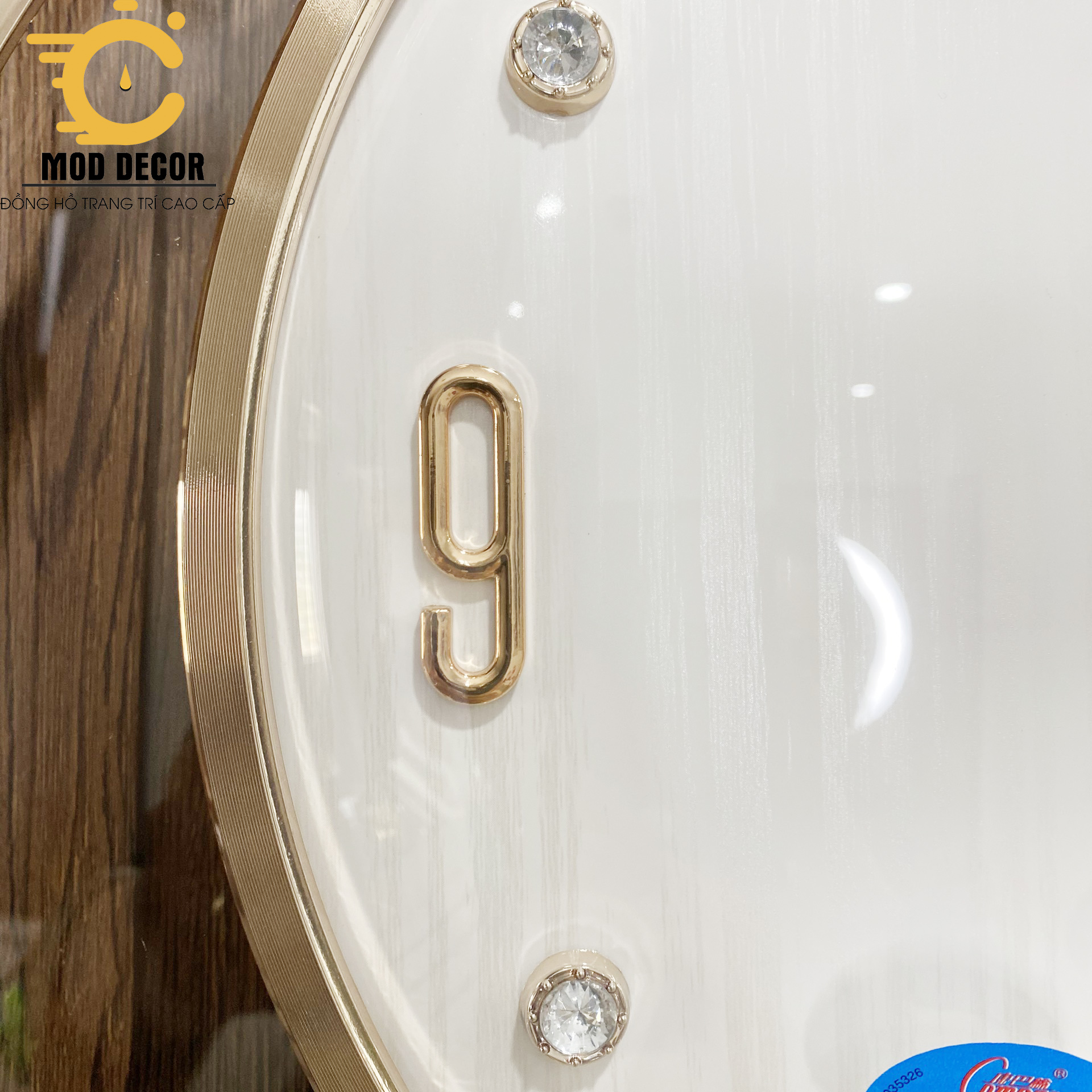 Đồng hồ quả lắc trang trí phòng khách cực sang 3285 Trắng