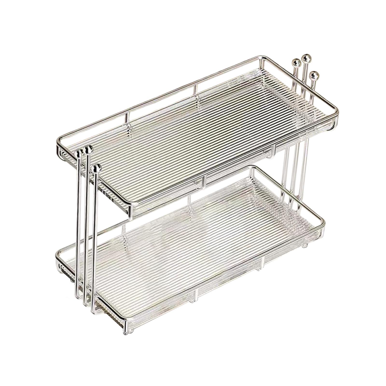 Bathroom Organizer Cosmetic Storage Shelf Makeup Storage Tray Shelf Desktop Cosmetic Rack for Bathroom