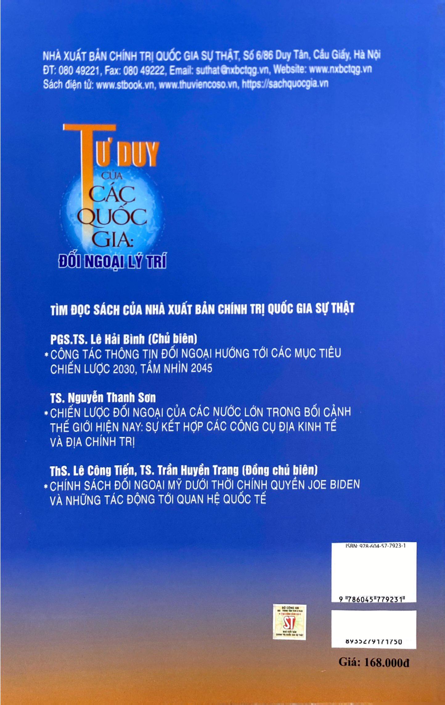 Sách - Tư Duy Của Các Quốc Gia - Đối Ngoại Lý Trí