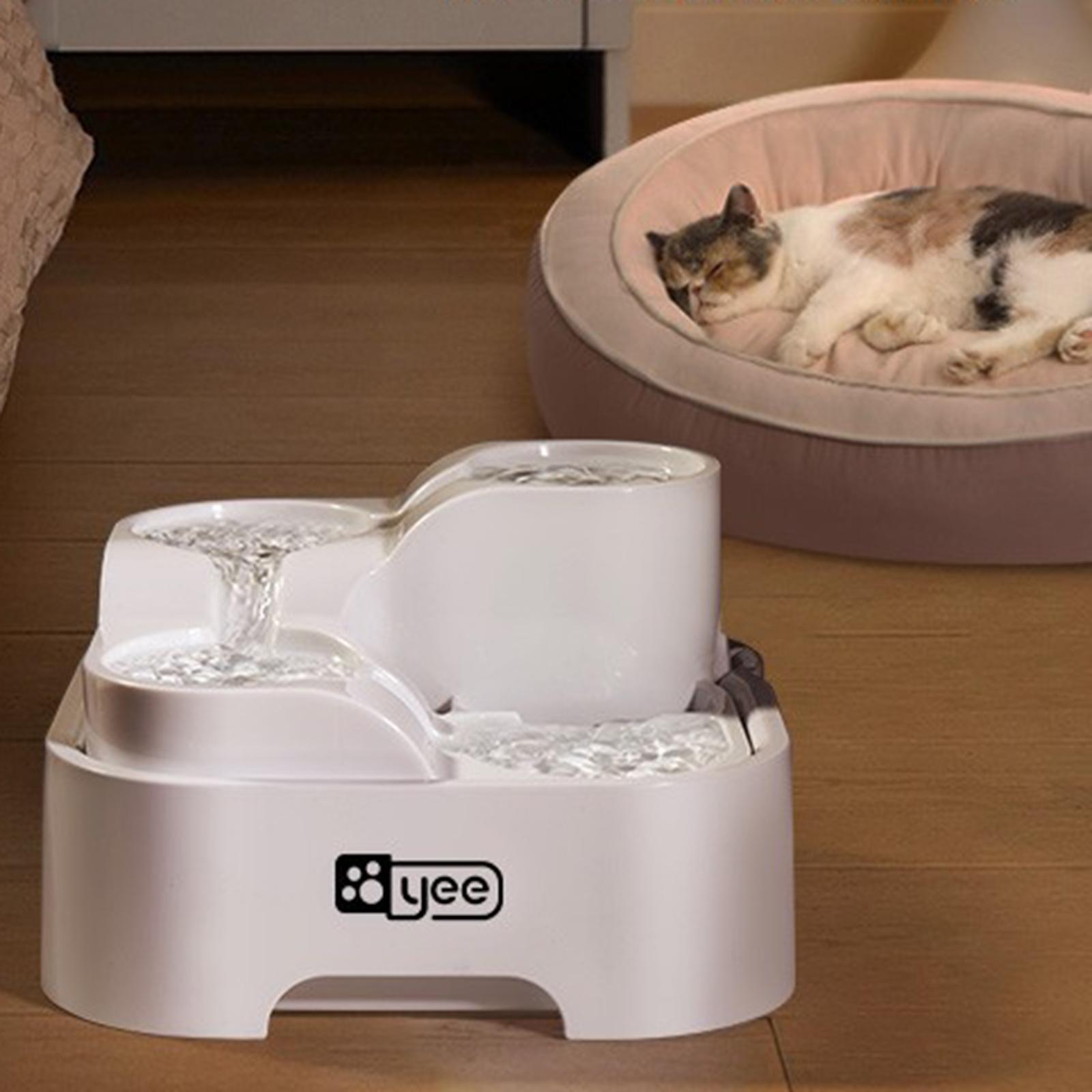 Pet Cat Water Fountain Water Dispenser USB Drinking Water Bowl Pet Supplies
