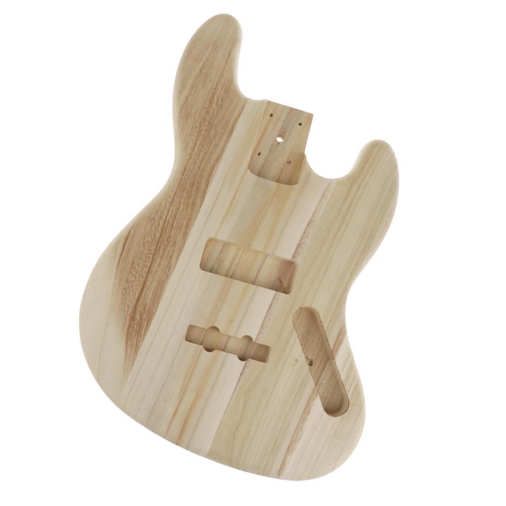 Durable Wooden Guitar Unfinished Body for JB Bass Guitar DIY Parts Accs