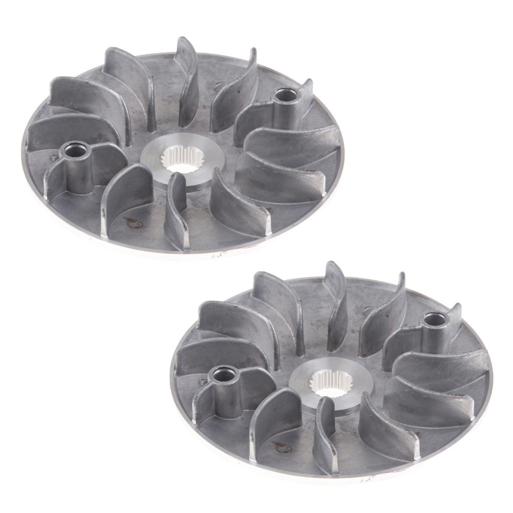 2Pieces Variator Drive Fan for GY6 125cc 150cc Scooter Moped ATV Go Kart