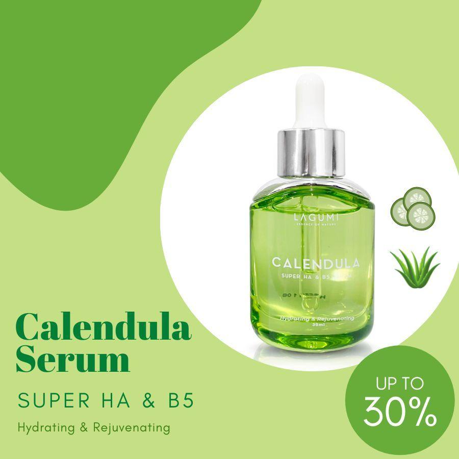 Serum siêu cấp ẩm và phục hồi da Lagumi Calendula Super HA &amp;amp; B5 30ml