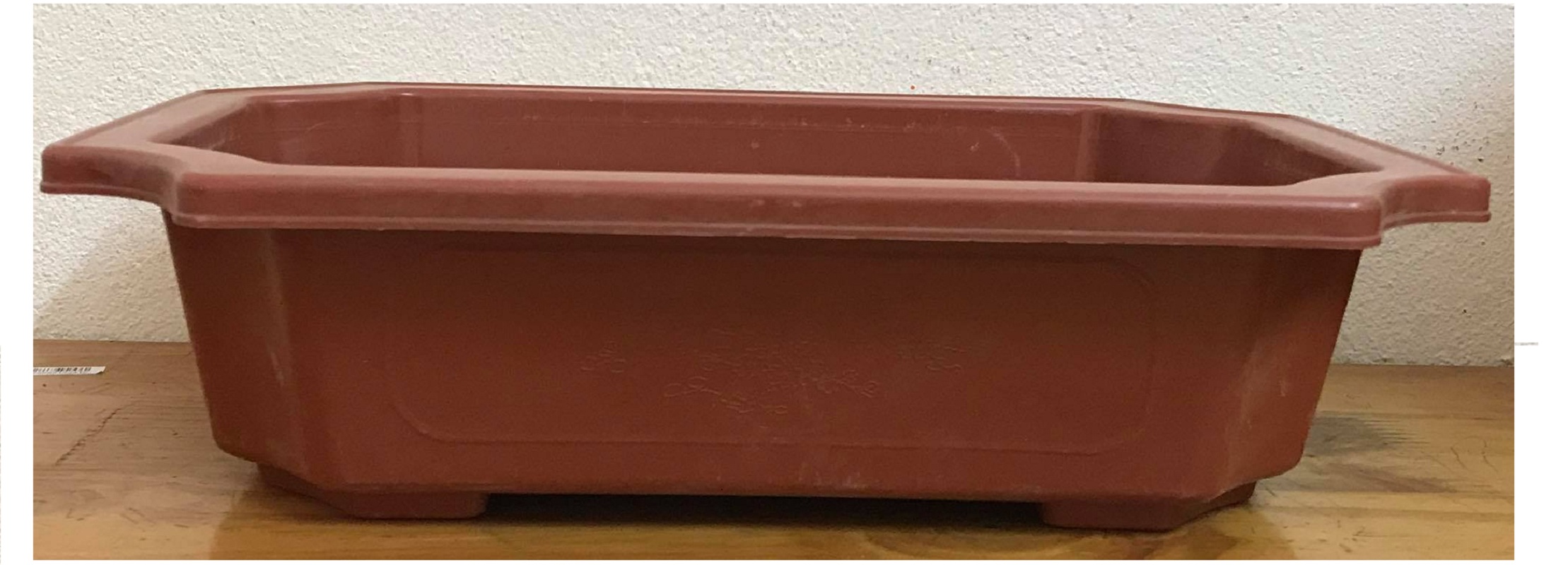 Combo 5 Chậu Nhựa Trồng Cây Mini Hình Chữ Nhật Màu Nâu Siêu Đẹp Kích Thước 28x20x8 Cm