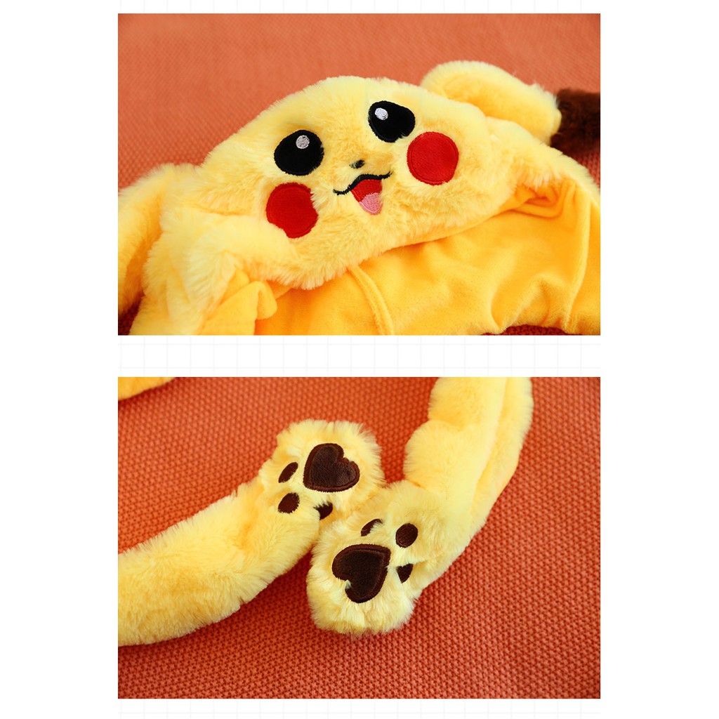 Mũ Nón Tai Giật TikTok Pikachu Cao Cấp