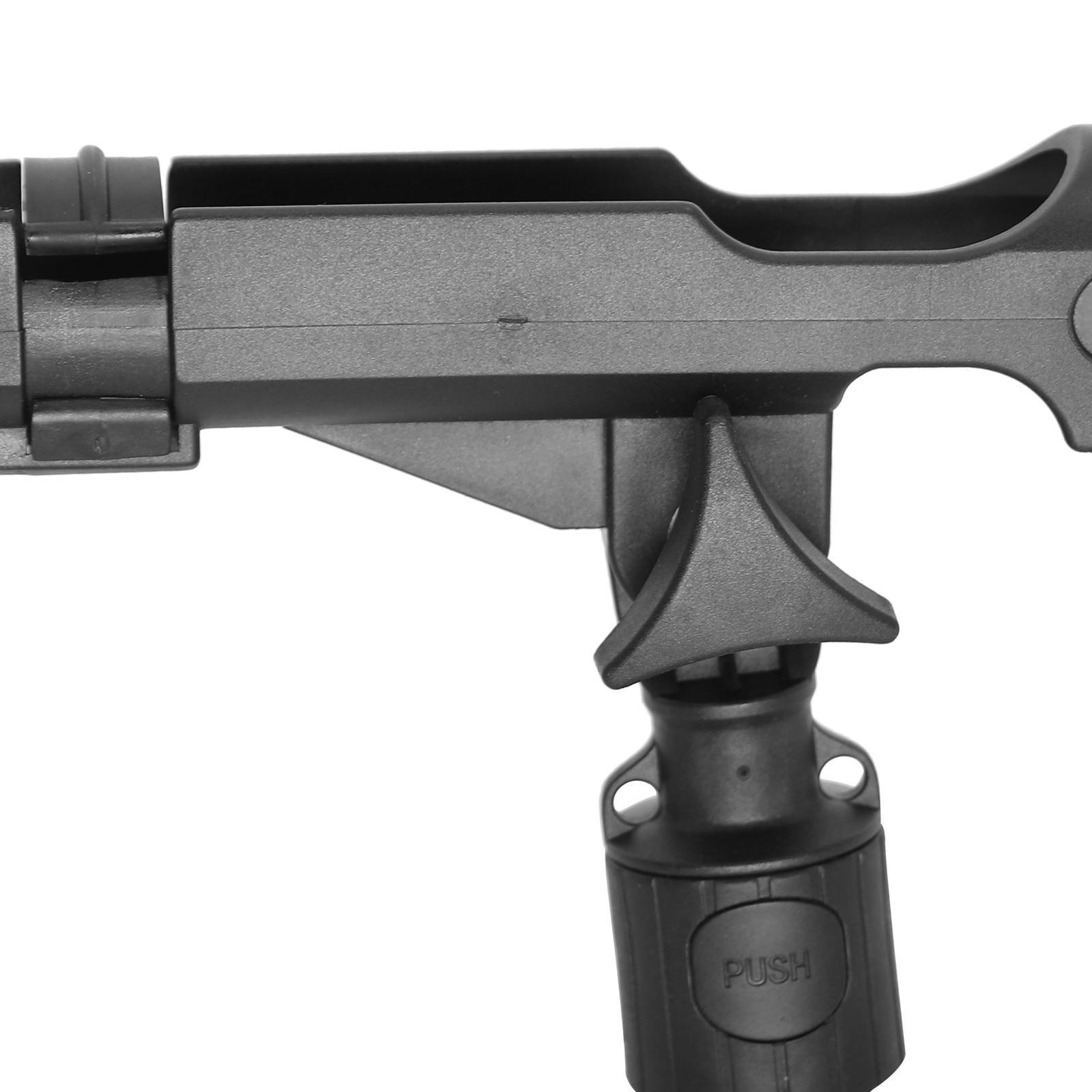 Fishing Rod Holder Adjustable Rotatable Side Rail Mount Kayak Boat Mounting with Screws