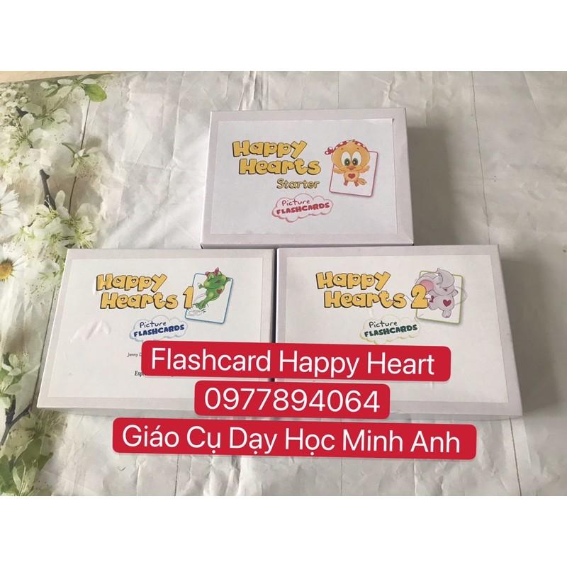 Flashcards Happy Heart Stater -1-2 đủ bôk ️Thẻ dạy Tiếng Anh cực đẹp️