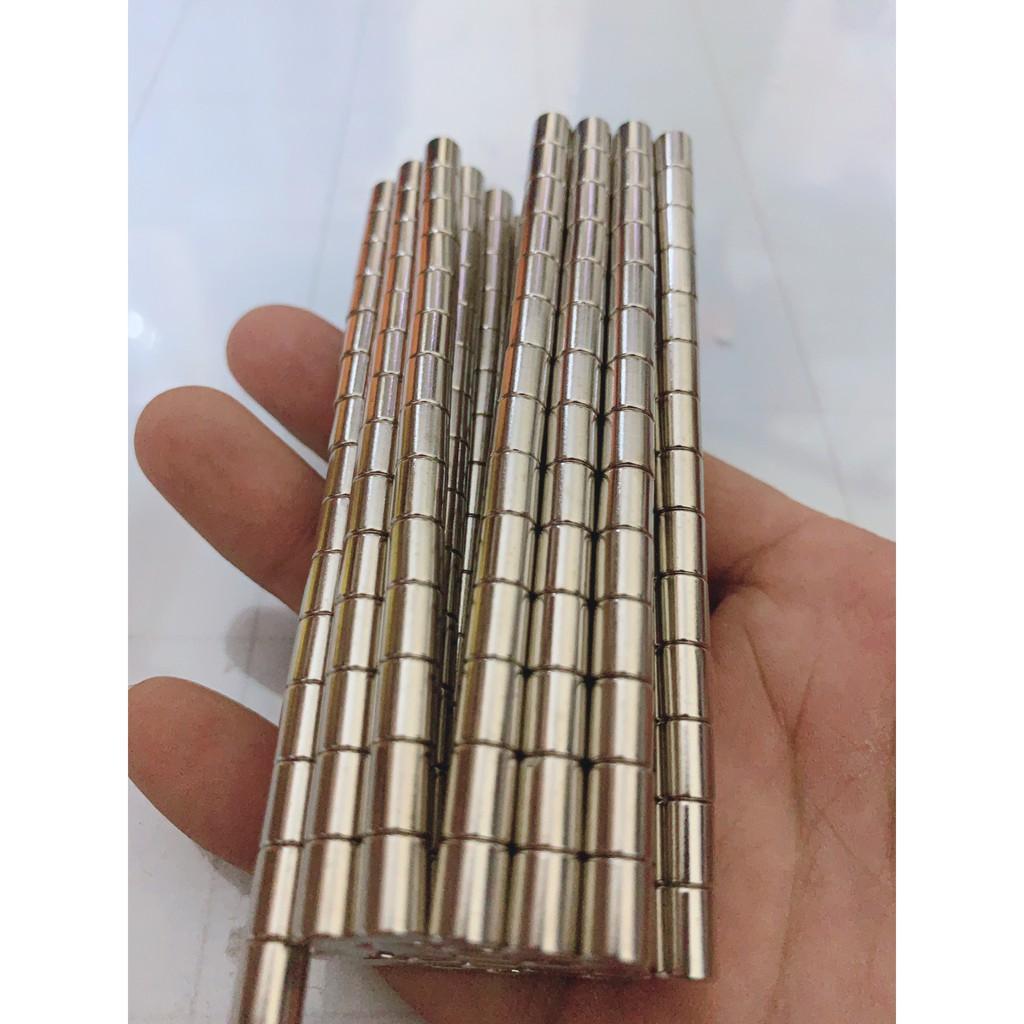 Nam châm hình trụ kích thước 6x8mm loại nam châm đất hiếm