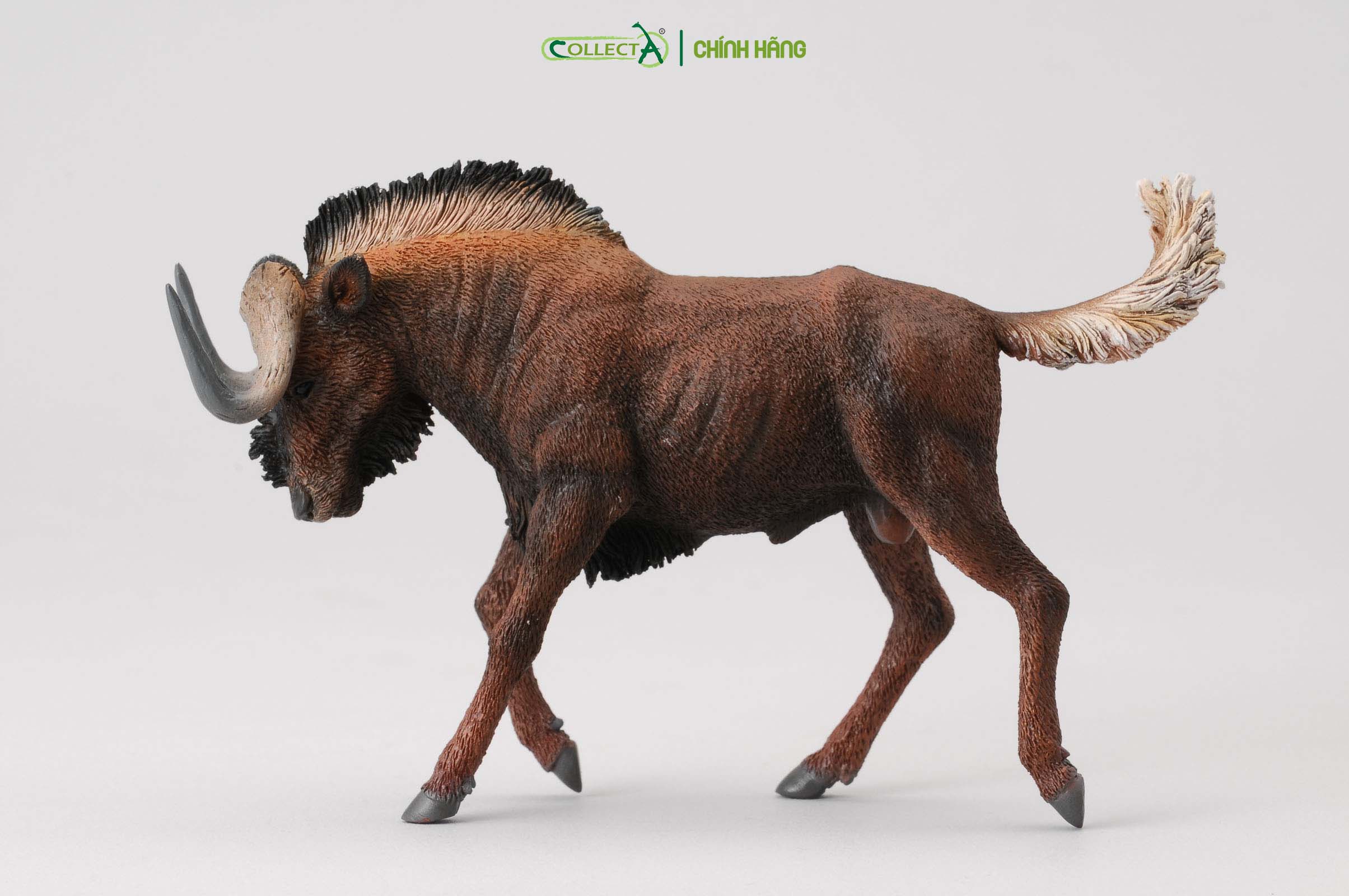 Mô hình thu nhỏ: Linh Dương Đầu Bò - Black Wildebeest , hiệu: CollectA, mã HS 9651160[88542] -  Chất liệu an toàn cho trẻ - Hàng chính hãng