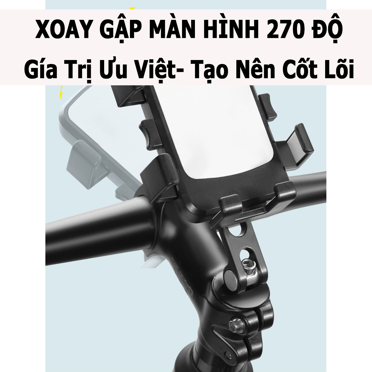 Giá Đỡ Điện Thoại Kẹp Ghi Đông Xe Đạp; Giá Đở Gắn Tay Lái Xe Địa Hình; Xe Đạp Thể Thao - hàng nhập khẩu