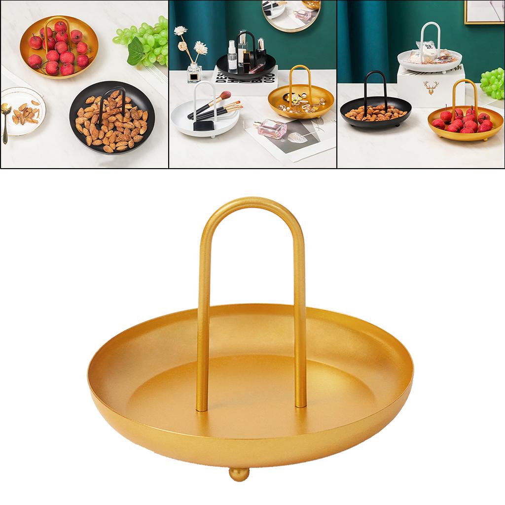 Round Jewelry Tray 5.5 Inch Meal Food Cake Storage Plate Decoration Gift