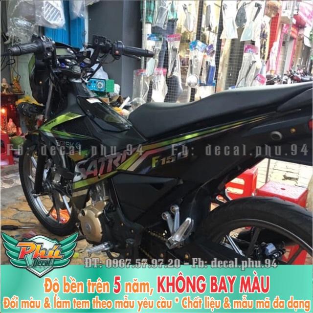 Tem rời Satria crom cao cấp