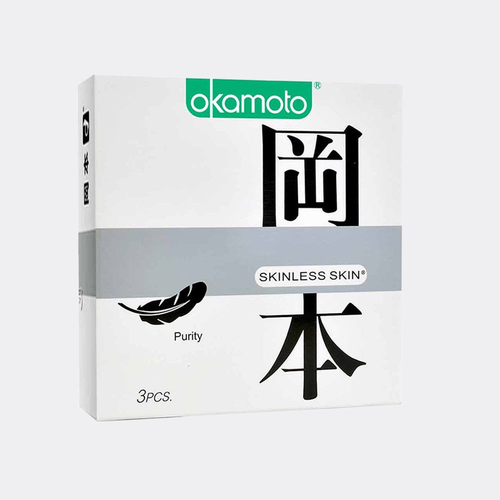 Bao cao su Okamoto Skinless Skin Purity (3 cái/hộp)