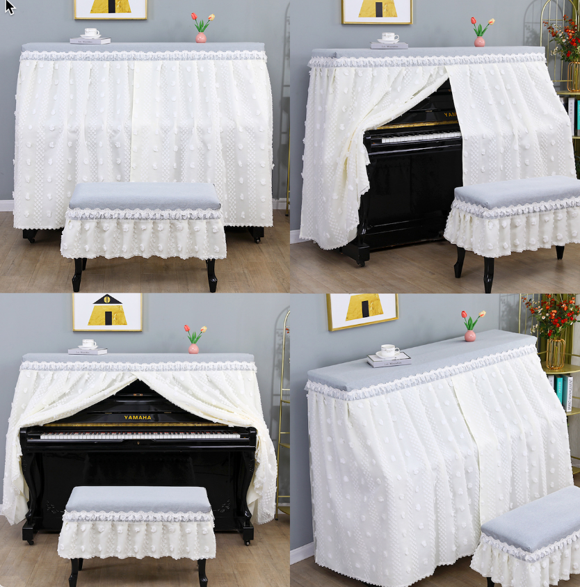 Khăn phủ đàn piano phong cách Hàn quốc hiện đại sang trọng phủ kín toàn bộ đàn chống bụi chống xước- Hàng chính hãng