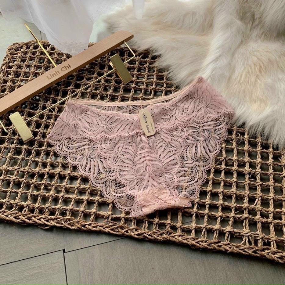 Quần Lót Nữ Ren Sexy thiết kế họa tiết ren xuyên thấu siêu gợi cảm quyến rũ mã QL02