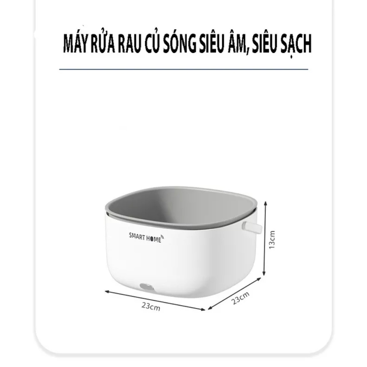 Máy rửa rau củ quả SMART HOME, tiêu diệt vi khuẩn, loại bỏ thuoc trừ sâu, làm sạch bằng công nghệ sóng âm siêu sạch