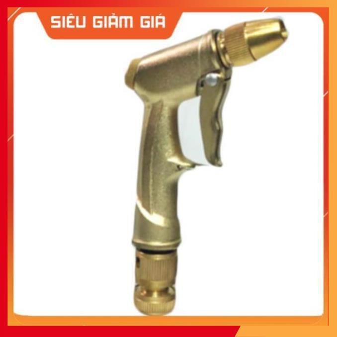 Bộ dây vòi xịt nước rửa xe, tưới cây . tăng áp 3 lần, loại 7m, 10m 206701-1 đầu đồng, cút đồng