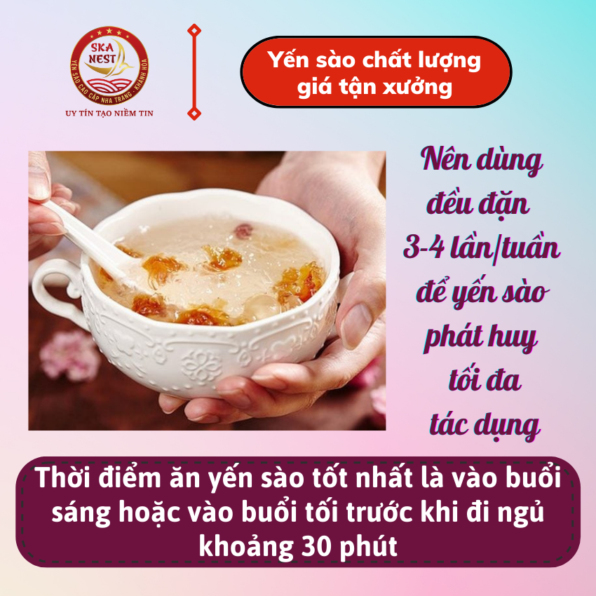 Yến sào tinh chế sạch sợi sơ mướp nguyên chất