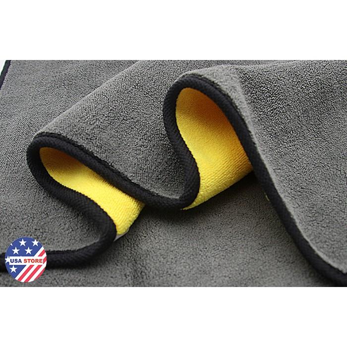 Khăn Lau Ô Tô Dày Siêu Thấm Vàng T8