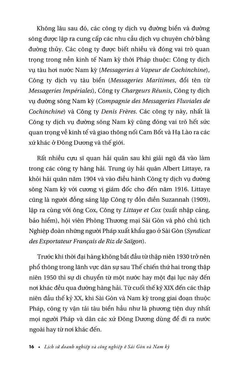 Sách Lịch Sử Doang Nghiệp Và Công Nghiệp Ở Sài Gòn Và Nam Kỳ Từ Giữa Thế Kỷ Xix Đến Năm 1945