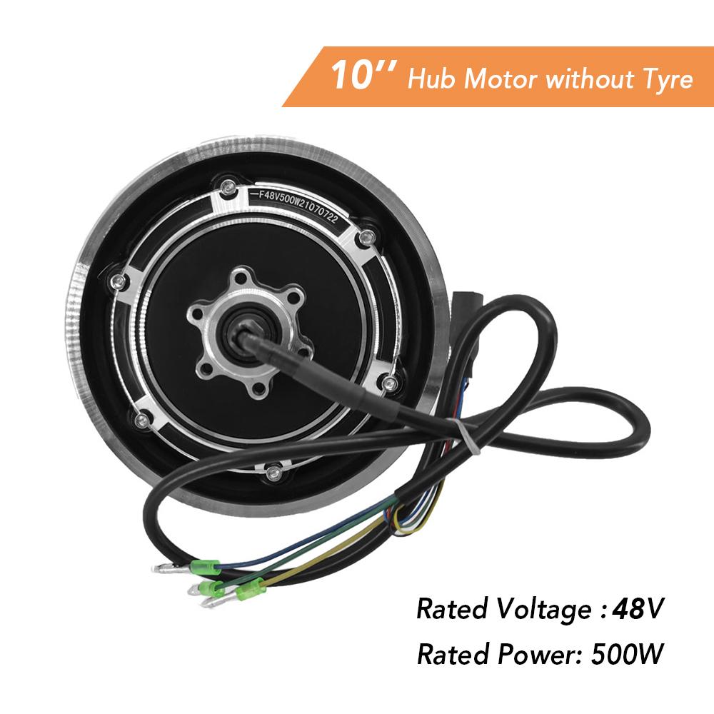 10'' Electric Scooter Hub Motor 48V 500W Brushless Dis Brake Hub Motor E Bike Motor Replacement for M4 / M4 PRO Scooter