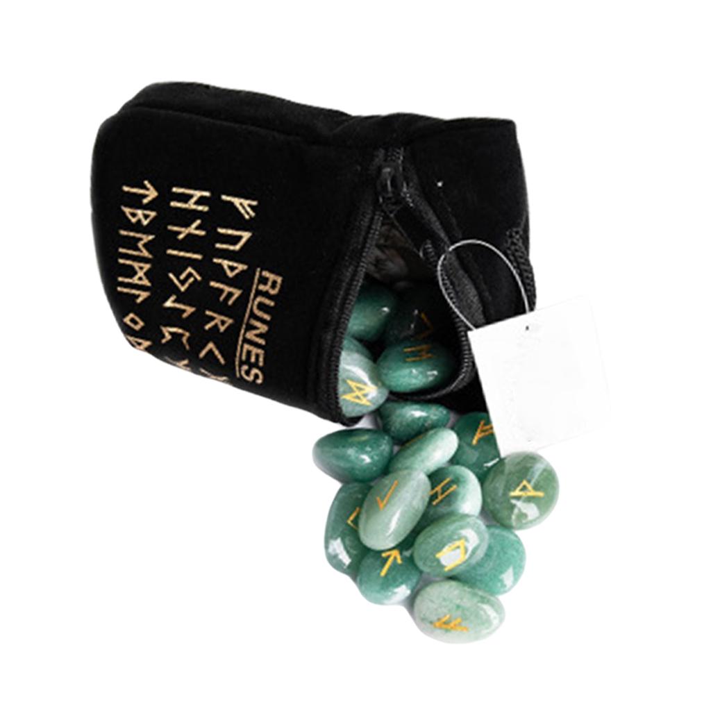 Natural Rune  Polished  Gift Home Decor Green