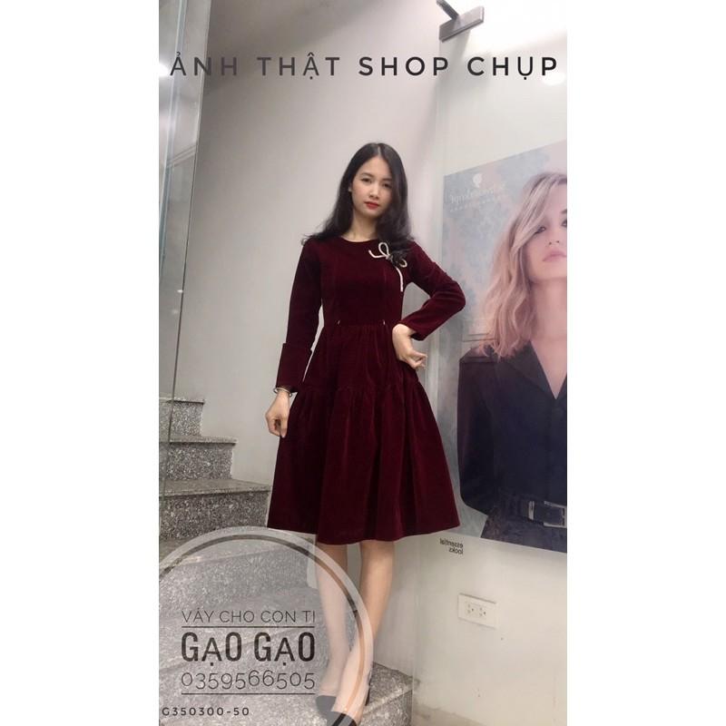 Váy nhung cho con bú️KÈM ẢNH THẬT