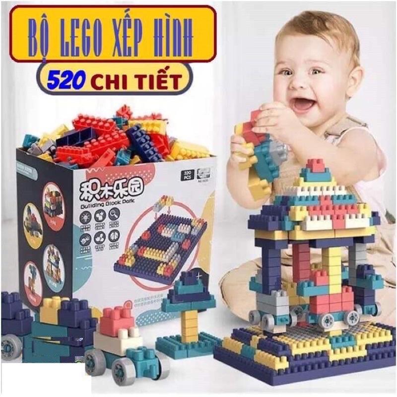 Xếp Hình 520 Chi Tiết, Bé Thoả Sức Sáng Tạo, Càng chơi Càng thông Minh