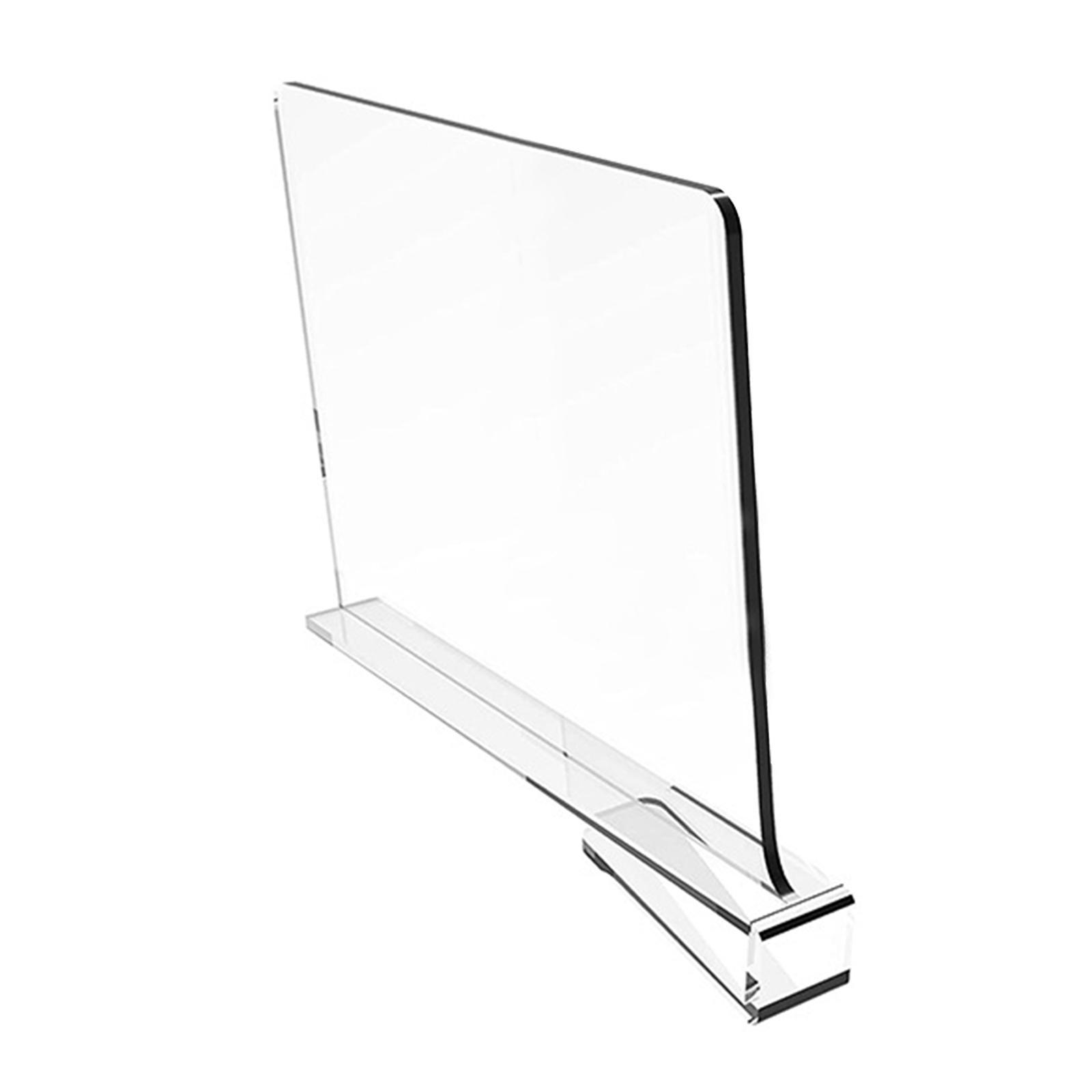 Acrylic Shelf Divider Clear, Easily Install ,Saving Space, Shelf Separator Closet Shelf Divider for Books Separator Sweater Shirts