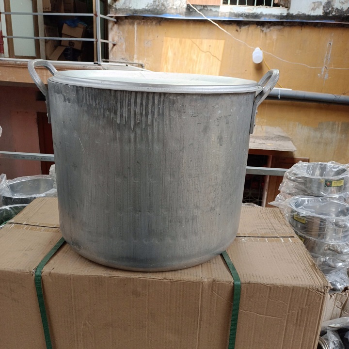 Nồi xoong nhôm quân dụng công nghiệp 12L ,16L , 20 L siêu bền.