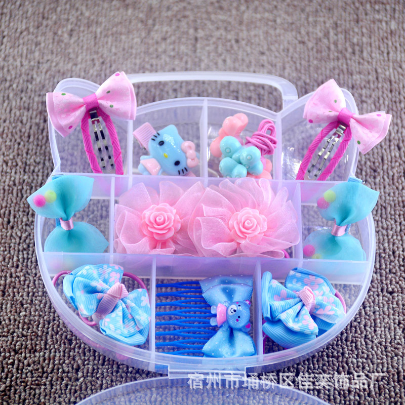 Hộp Dây Chun Buộc Tóc ,Nơ Mix Nhiều Khác Nhau Cho Bé Gái kute
