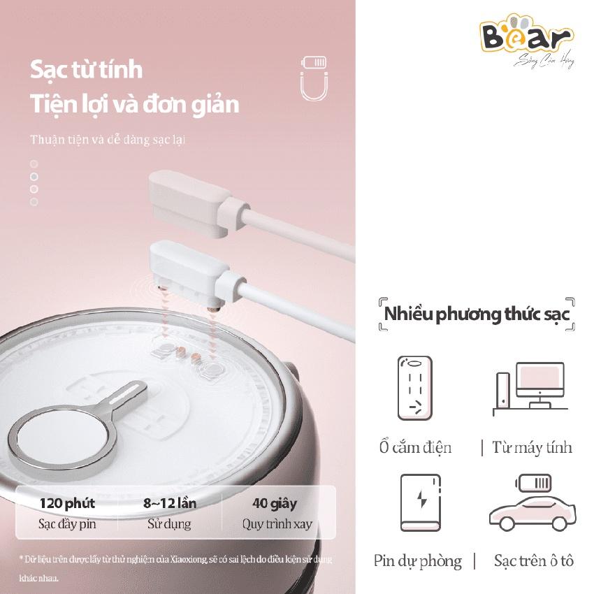 Máy Xay Sinh Tố Cầm Tay Bear LLJ-B03C1, dung tích 300ml, Anh Lam Store - Hàng nhập khẩu