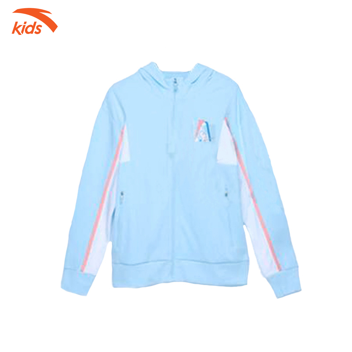 Áo khoác nỉ bé gái Anta Kids kiểu dáng hoodie, chất liệu cao cấp 362135735-1