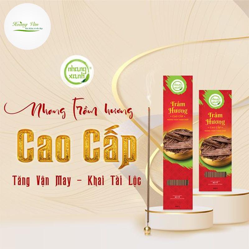 Nhang xanh Trầm Hương 15 năm cao cấp - Hộp 100 gram