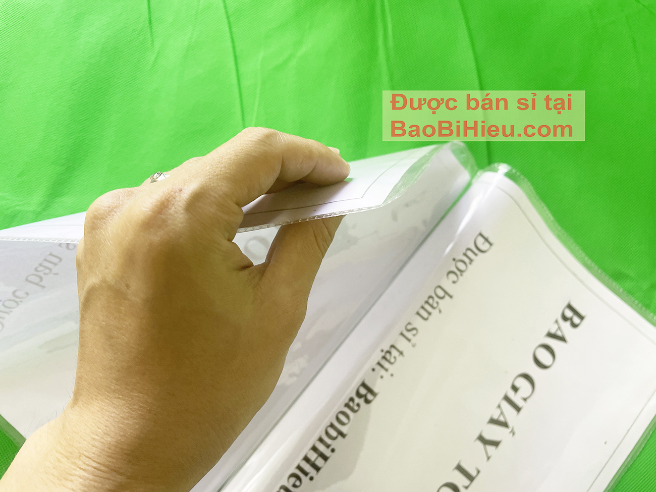 Túi đựng giấy tờ khố A3 bằng nhựa dẻo PVC bamarau B819