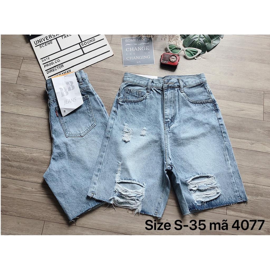 Quần Short Ngố Jean Nữ Hàng VNXK Cao Cấp ( From tới 70kg