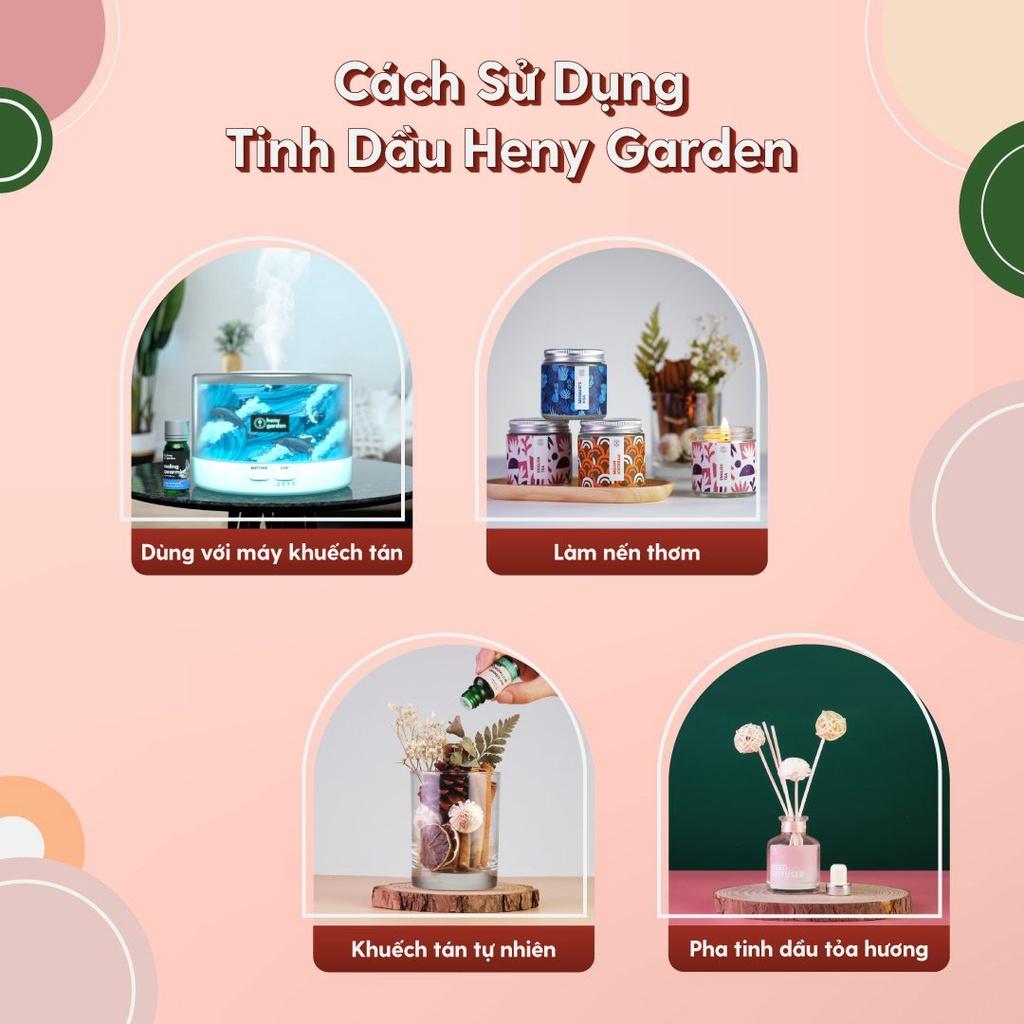 Que Khuếch Tán Tinh Dầu Làm Thơm Phòng Heny Garden Màu Đen Trắng, Thay Thế Máy Khuếch Tán và Đèn Xông