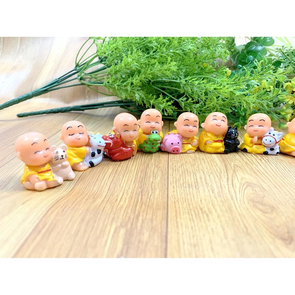Full Set Bộ Tượng Chú Tiểu 12 Con Giáp Tài Lộc