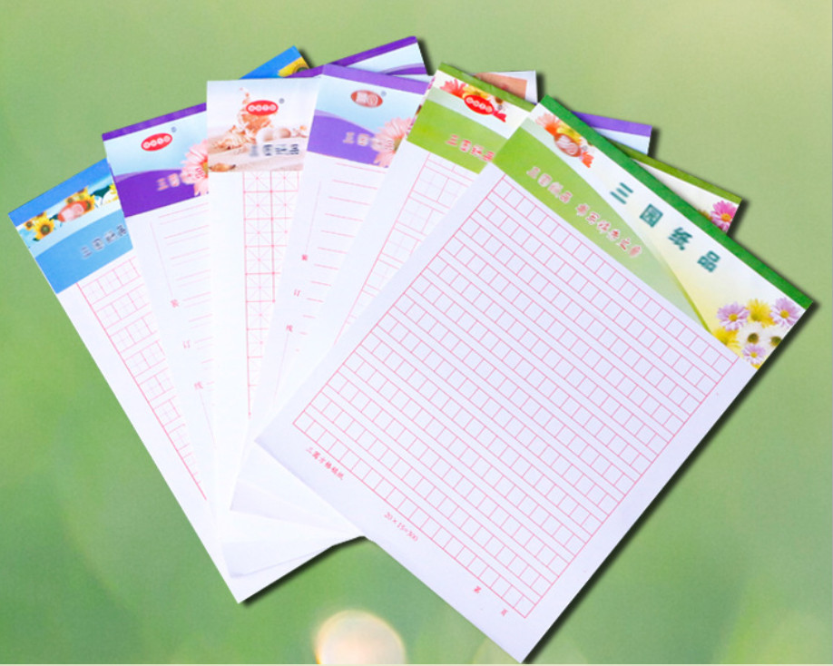 Combo 10 xấp giấy tập viết chữ Hán cao cấp dùng luyện viết chữ Nhật Hàn Trung