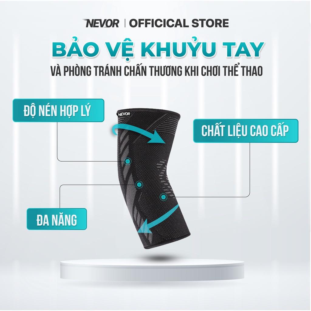 Bó khuỷu tay Nevor BKT03 thoáng khí, co dãn, đàn hồi, bảo vệ giảm đau khuỷu tay, cùi trỏ sử dụng cho bóng rổ, bóng đá