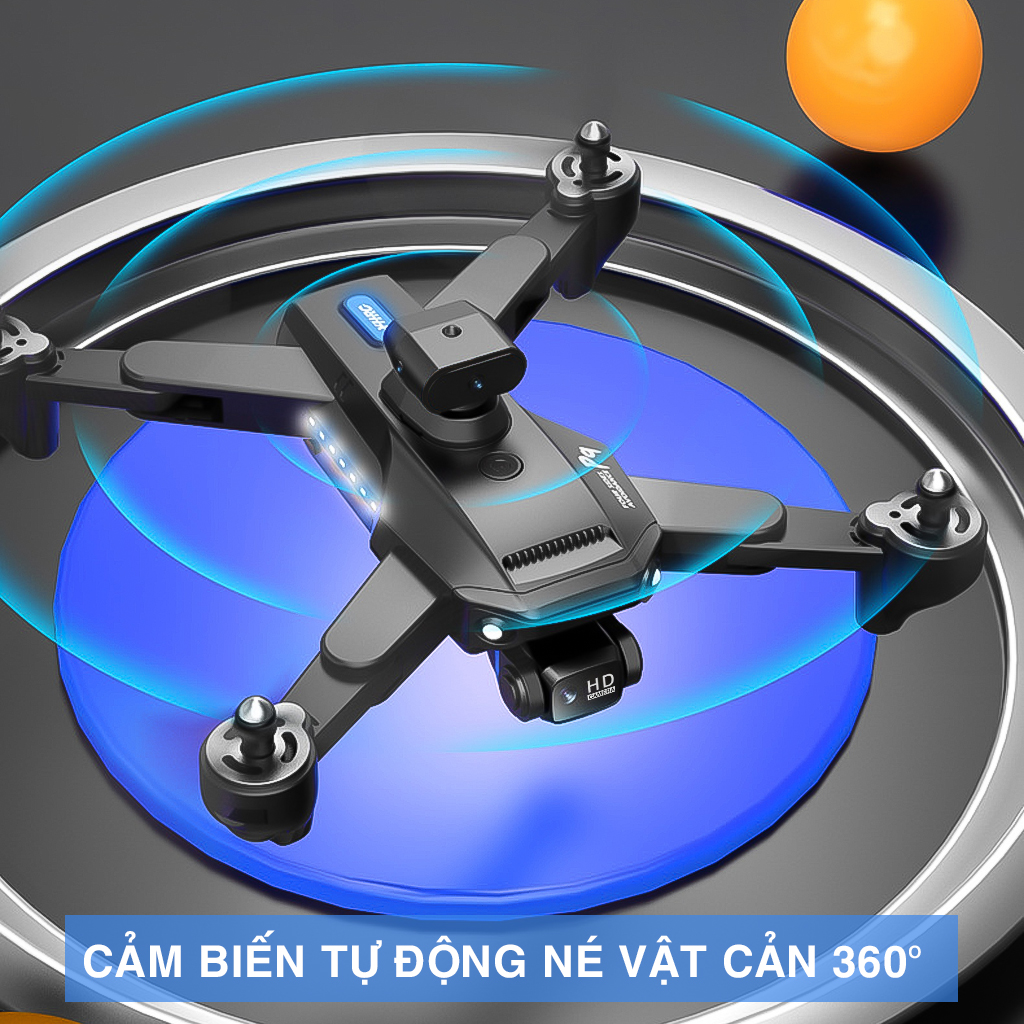 Máy Bay Điều Khiển Từ Xa Vinetteam Flycam P9 Camera Kép Quadcopter UAV Với Bản Nâng Cấp 720P/1080P/8K HD FPV GPS WiFi Cảm Biến Chướng Ngại Vật - Phân Khúc Giá Rẻ Cho Người Mới Bắt Đầu - Hàng Nhập Khẩu