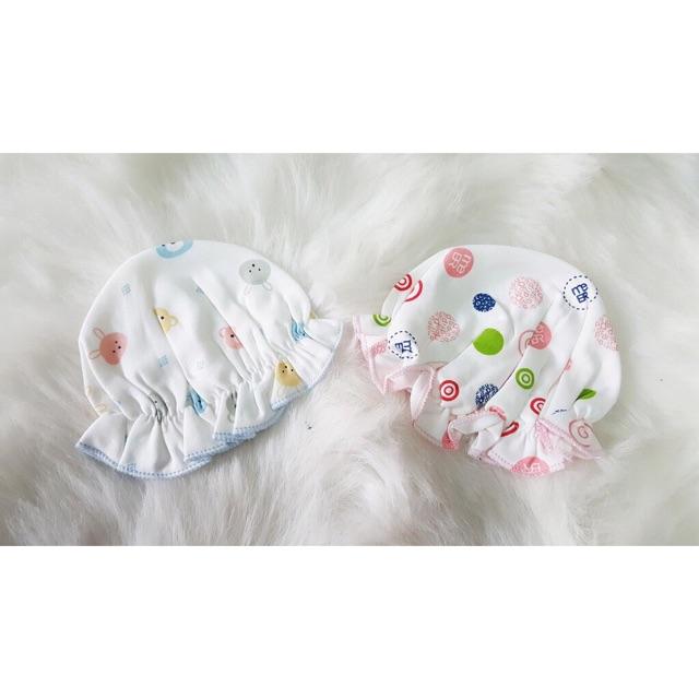 NÓN SƠ SINH COTTON CHUN MỀM CHO BÉGÁI