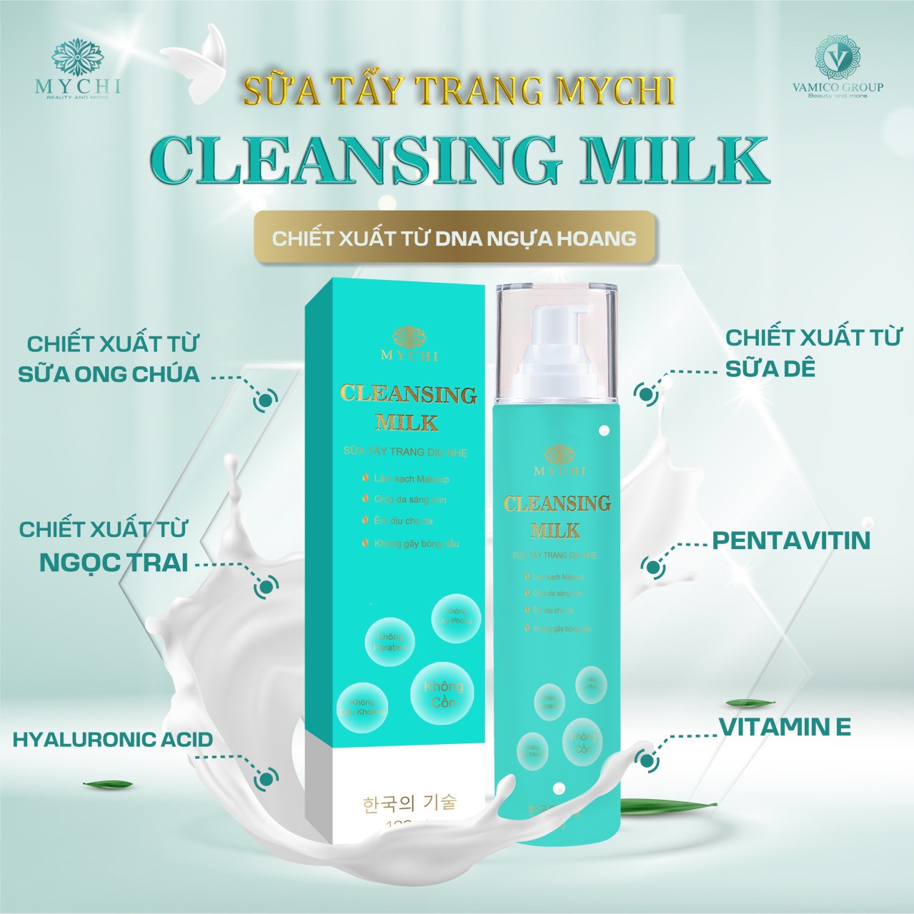 Sữa tẩy trang Mychi Cleansing Milk chính hãng