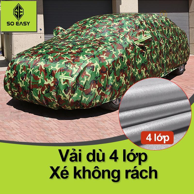 Bạt phủ xe ô tô 3 lớp thông minh, chất liệu vải dù oxford cao cấp, áo trùm bảo vệ xe 7 chỗ innova