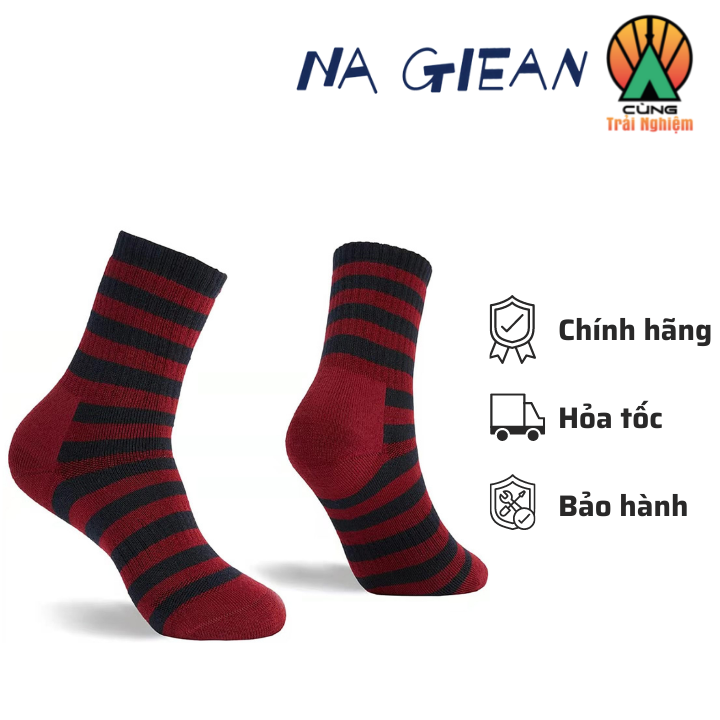 Tất Lông Cừu Merino Cao Cổ Cao Cấp Chuyên Dụng Thể Thao, Leo Núi ,Trekking Na Giean NGCH0001