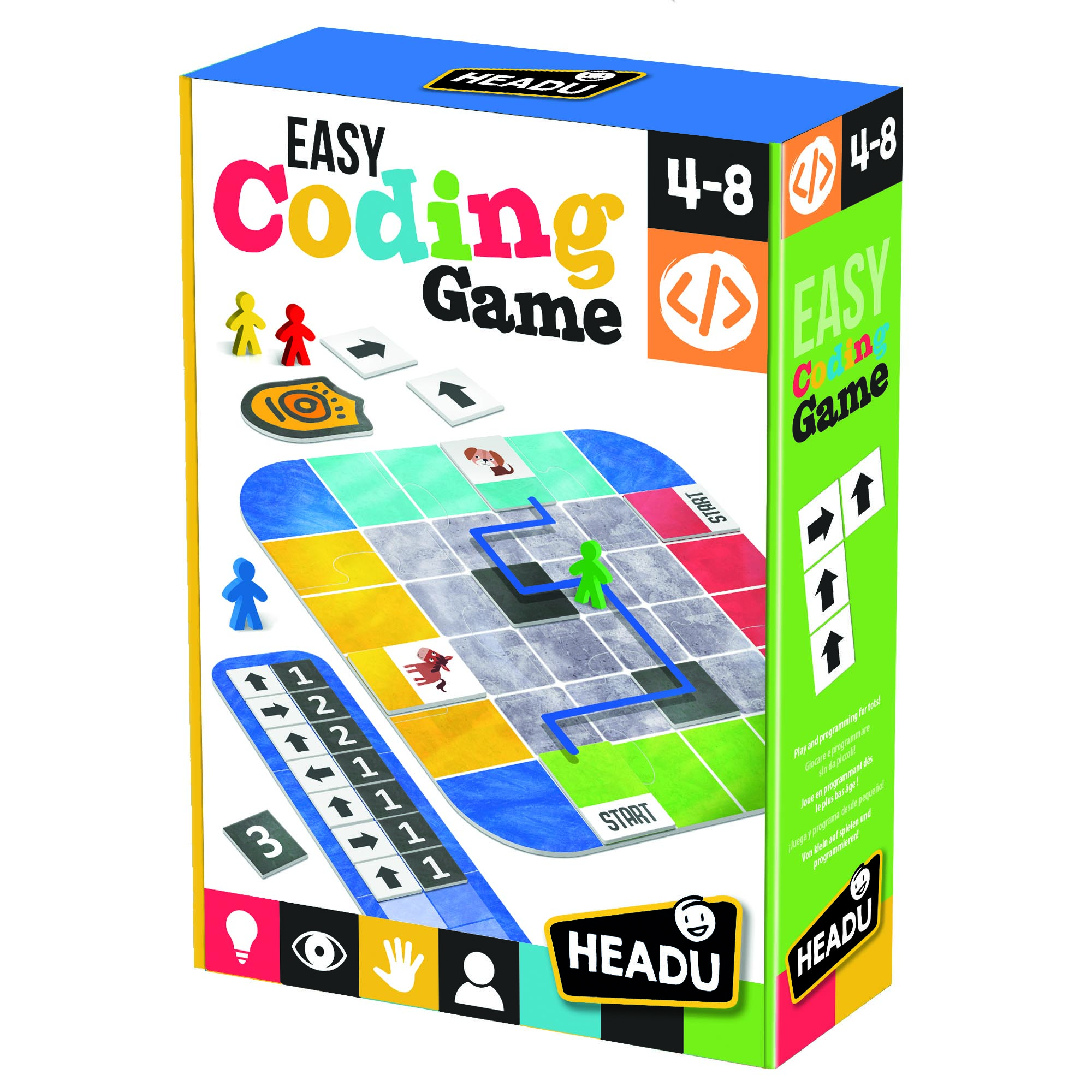 EASY CODING GAME - Bộ thẻ chơi phát triển trí thông minh logic và tư duy lập trình cho bé từ 4-6 tuổi